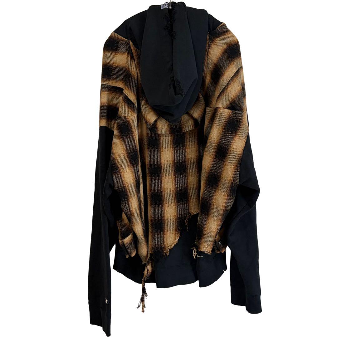 N-629 メゾンミハラヤスヒロ　グランジパーカー　ドッキング　50ダメージ加工