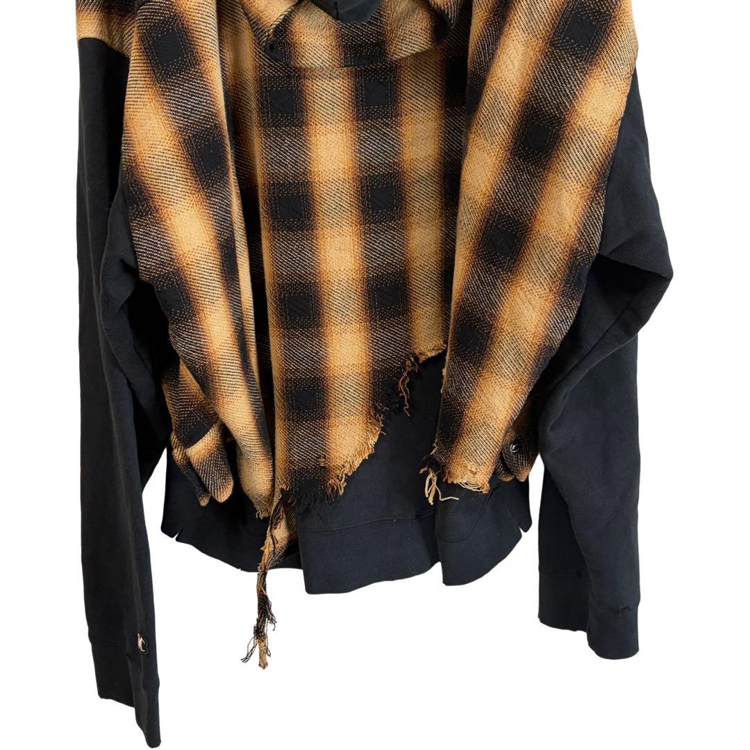 N-629 メゾンミハラヤスヒロ　グランジパーカー　ドッキング　50ダメージ加工