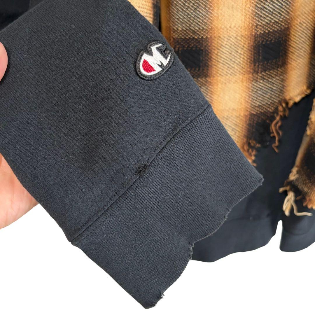 N-629 メゾンミハラヤスヒロ　グランジパーカー　ドッキング　50ダメージ加工