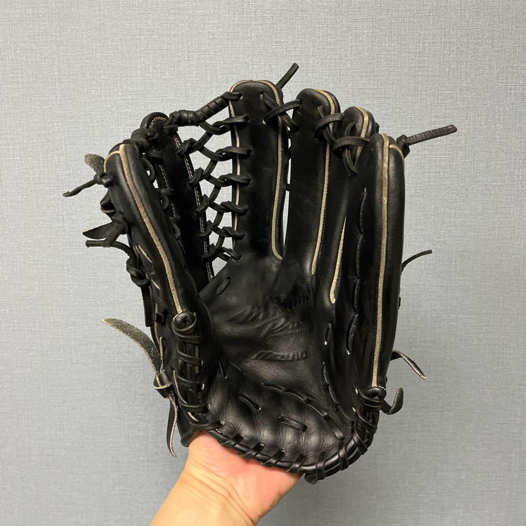 1104 ミズノプロ 型抜群 即戦力 美品 軟式 外野手用グローブ