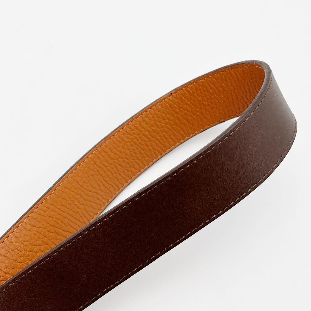 ルイヴィトン　サンチュール ポンヌフ　ベルト シルバー金具 95/38 茶色