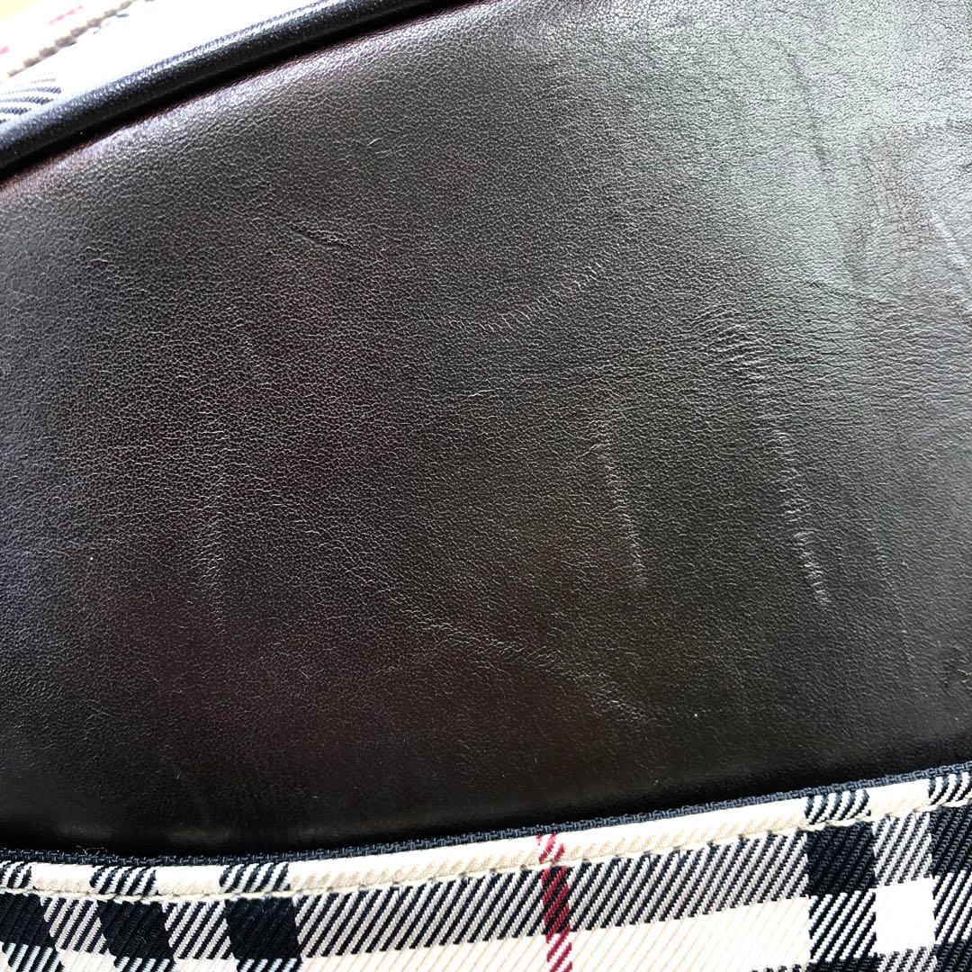 SG3785B バーバリー トートバッグ ハンドバッグ チェック柄 大きめサイズ