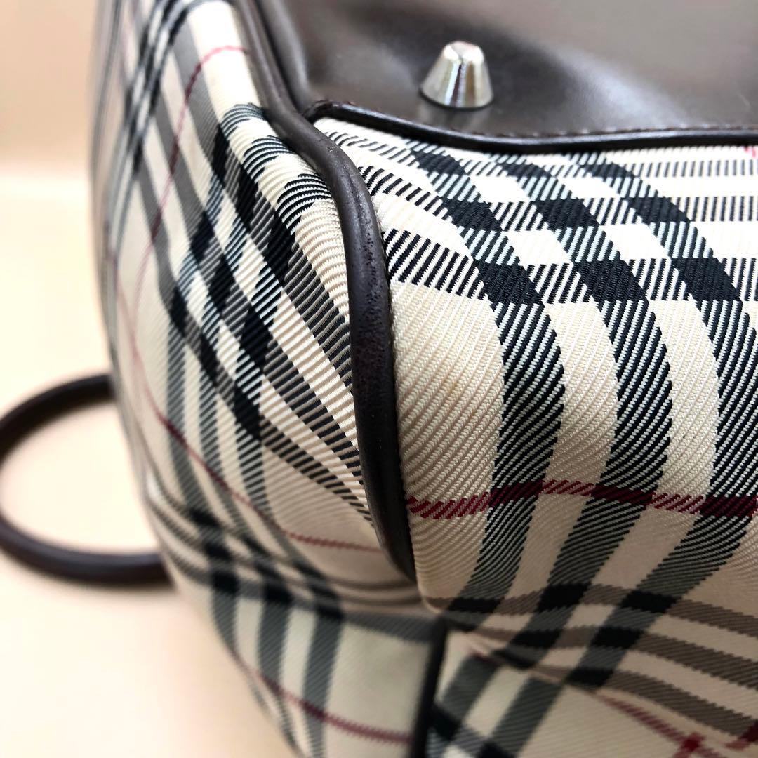 SG3785B バーバリー トートバッグ ハンドバッグ チェック柄 大きめサイズ