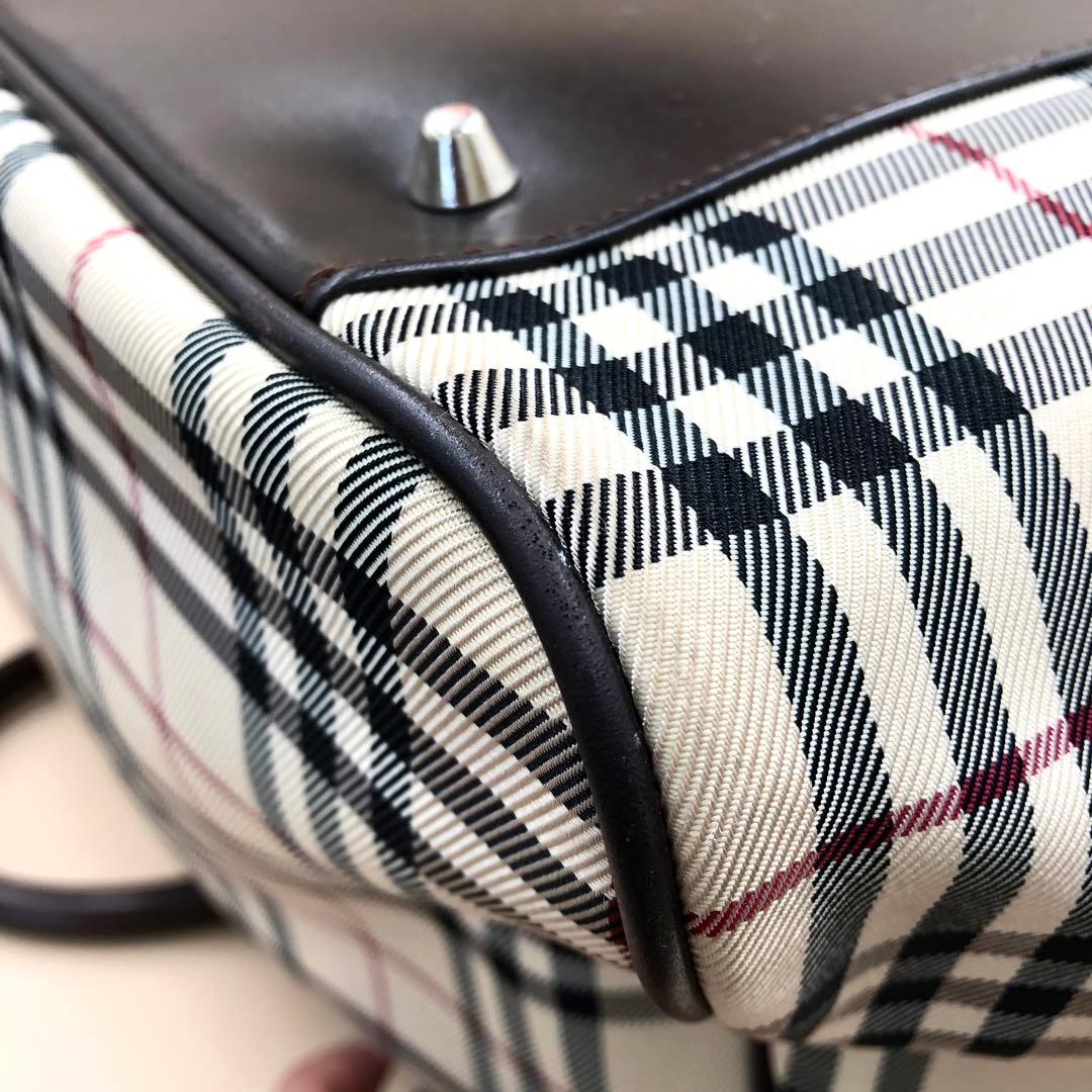 SG3785B バーバリー トートバッグ ハンドバッグ チェック柄 大きめサイズ
