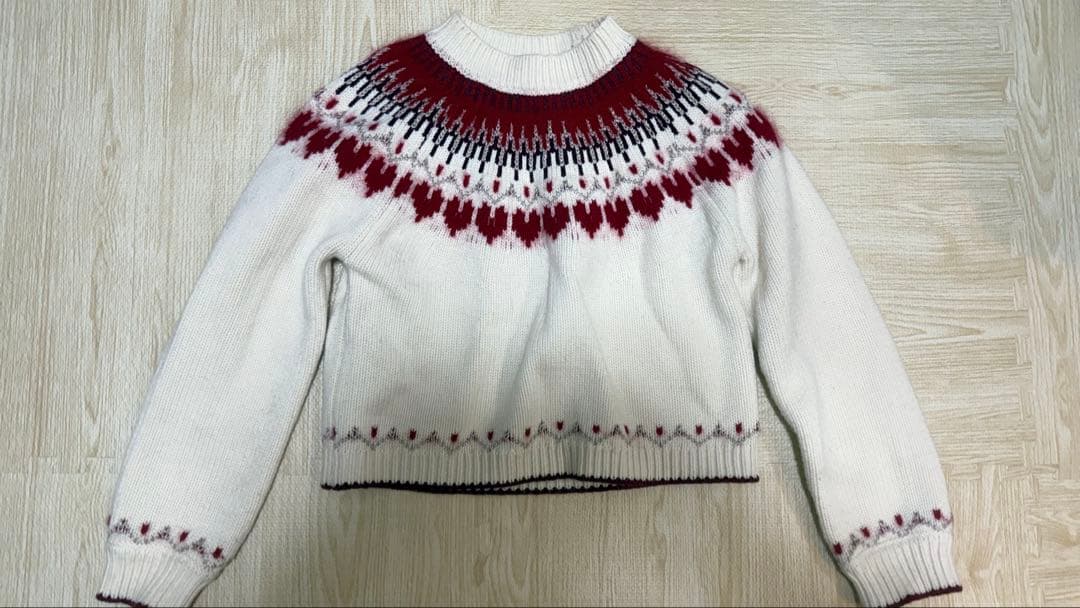 Her lip toHeart Fair Isle Knit Pullover赤