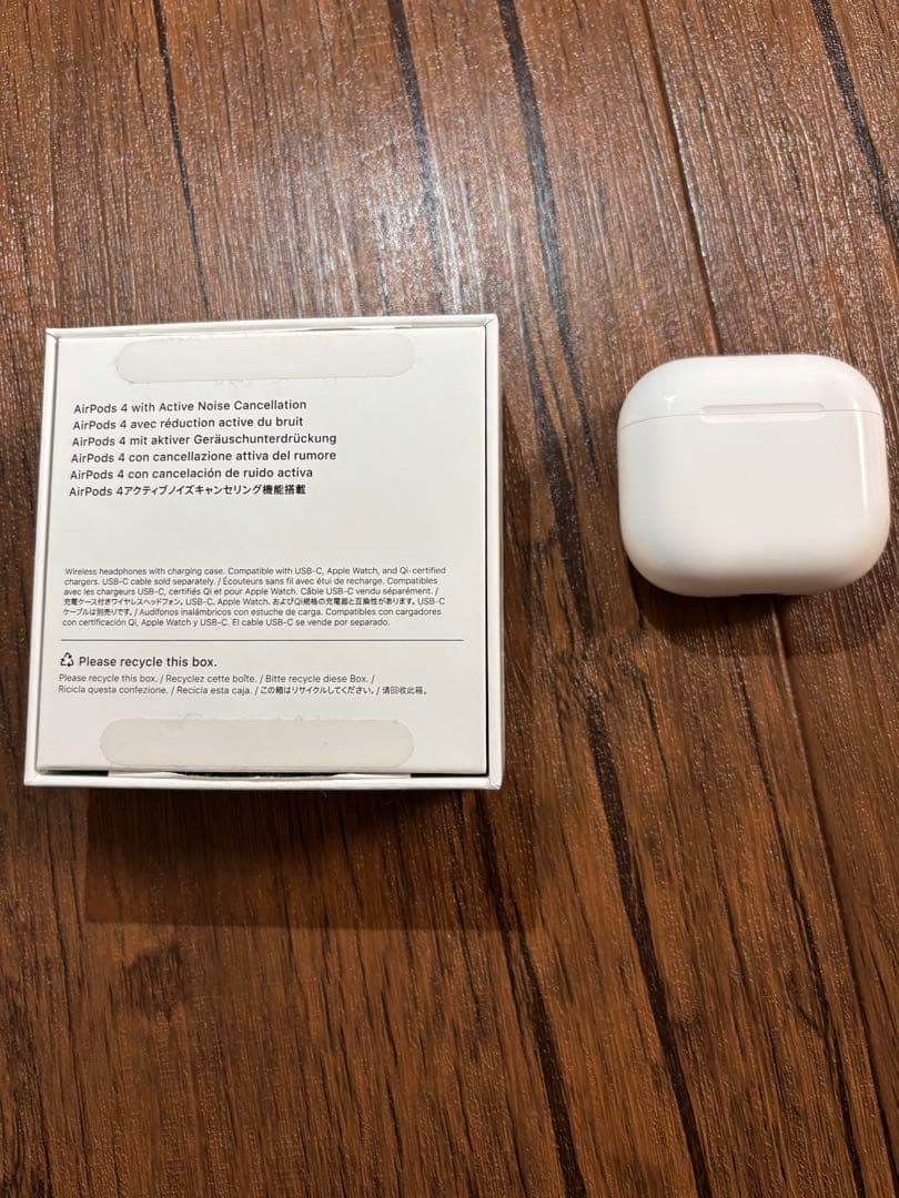 【美品】Apple AirPods 4 (ANC) 本体 AppleCare付き