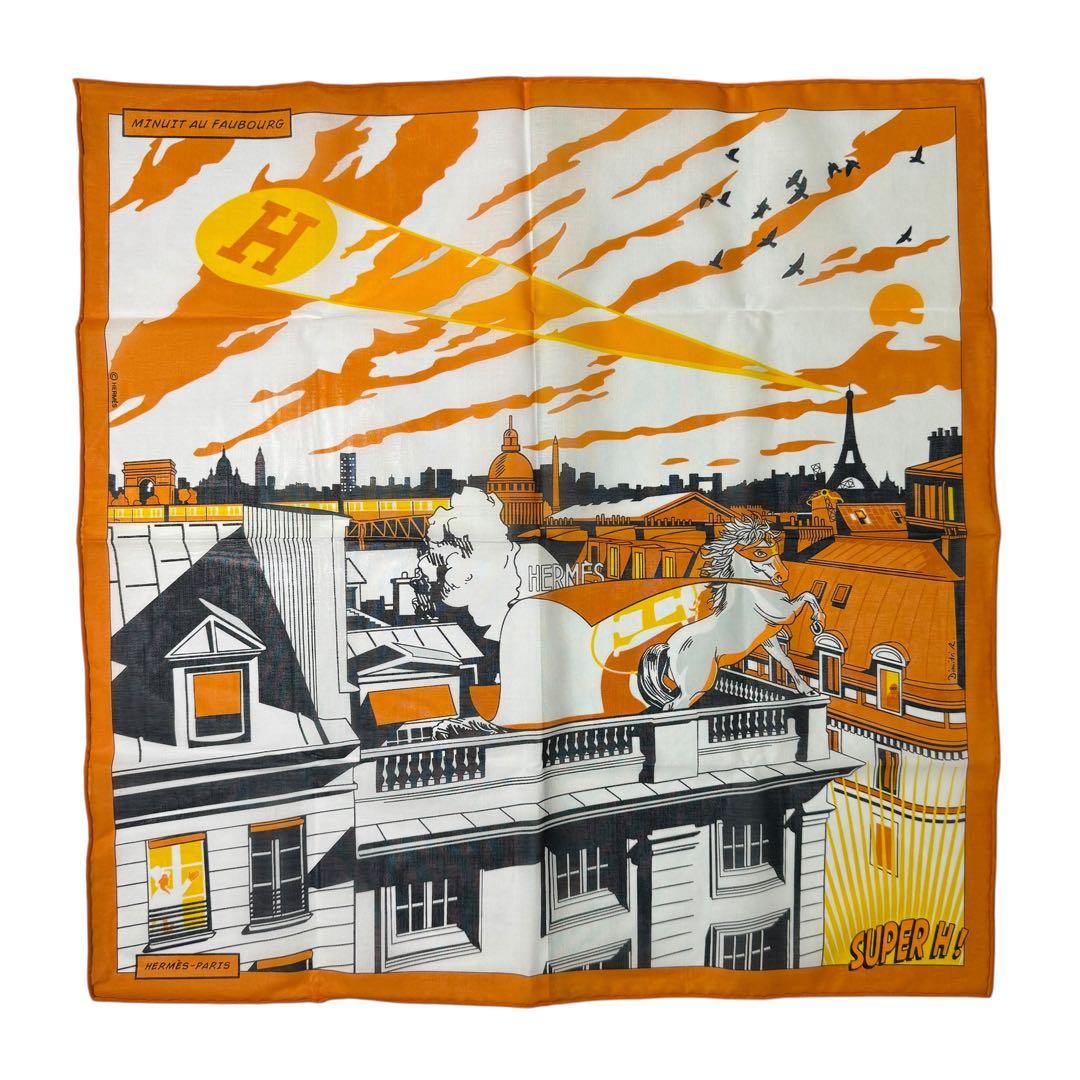 HERMES エルメス カレ40 未使用品 箱付 ハンカチ スカーフ