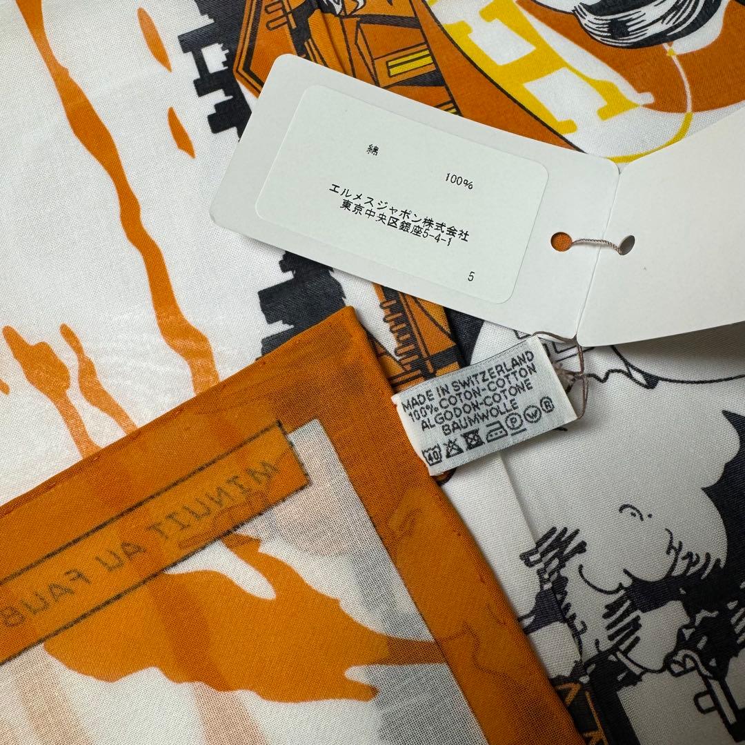 HERMES エルメス カレ40 未使用品 箱付 ハンカチ スカーフ