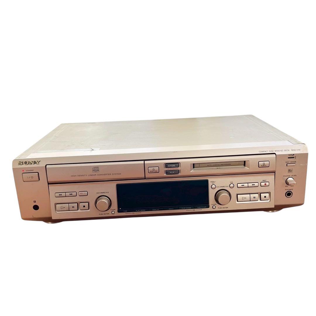 SONY MXD-D40 CD/MDコンビネーションデッキ 高音質 再生・録音
