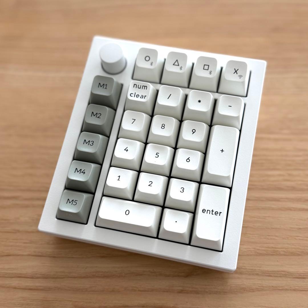 Keychron Q0 Max ワイヤレステンキー シェルホワイト バナナ軸