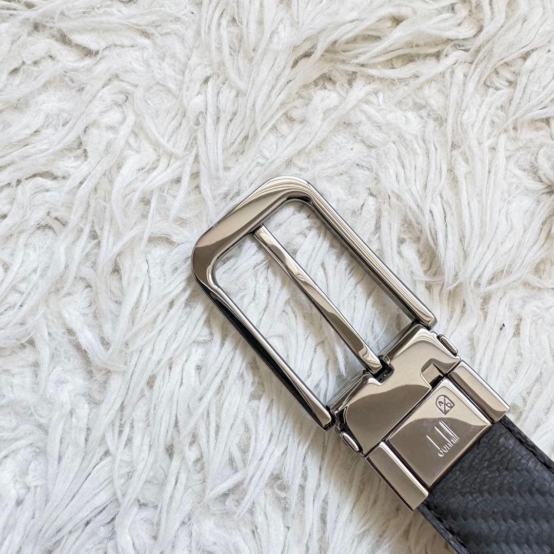 s*6様 未使用級　dunhill リバーシブル　本革ベルト　回転式　箱　保存袋