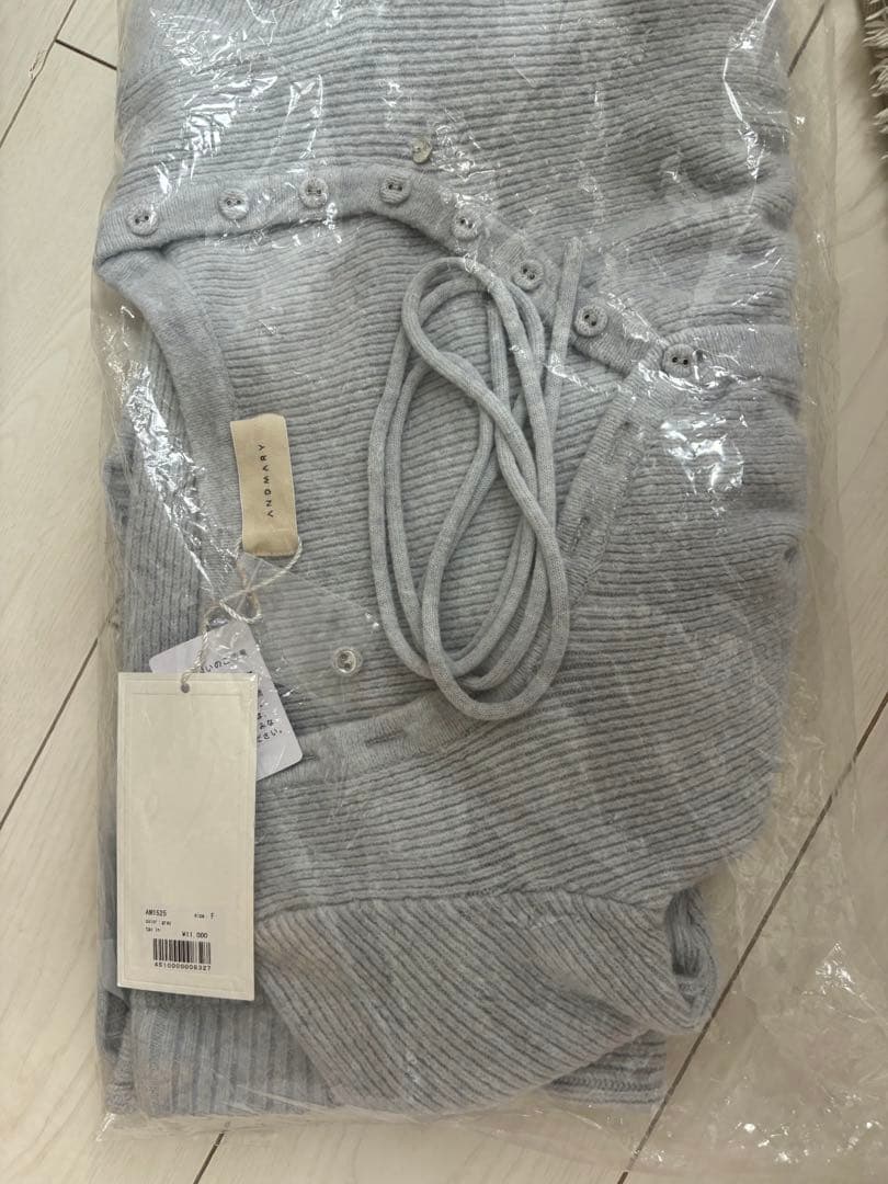 トップス ANDMARY Delta button tops gray