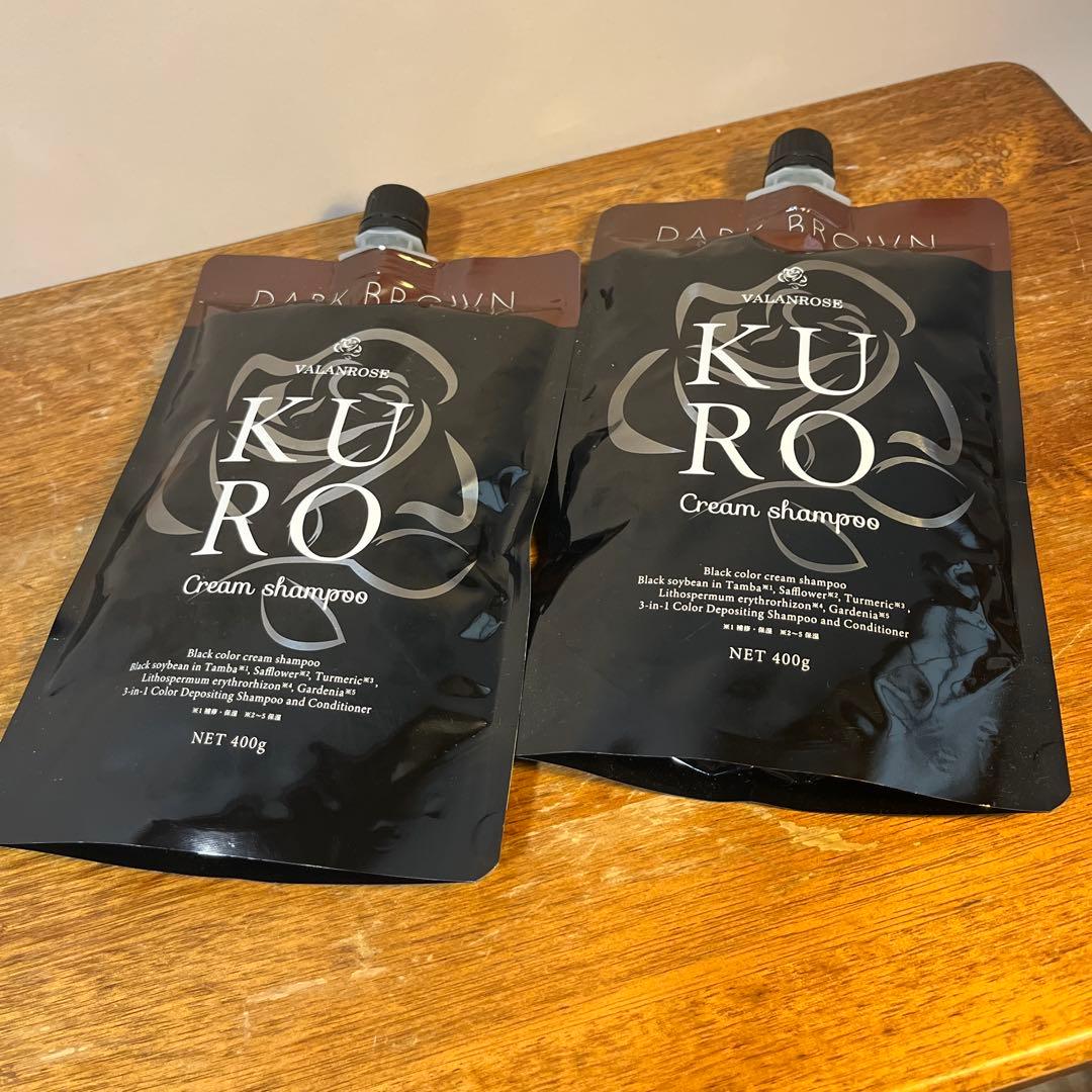 バランローズ KURO Cream Shampoo ダークブラウン 400g