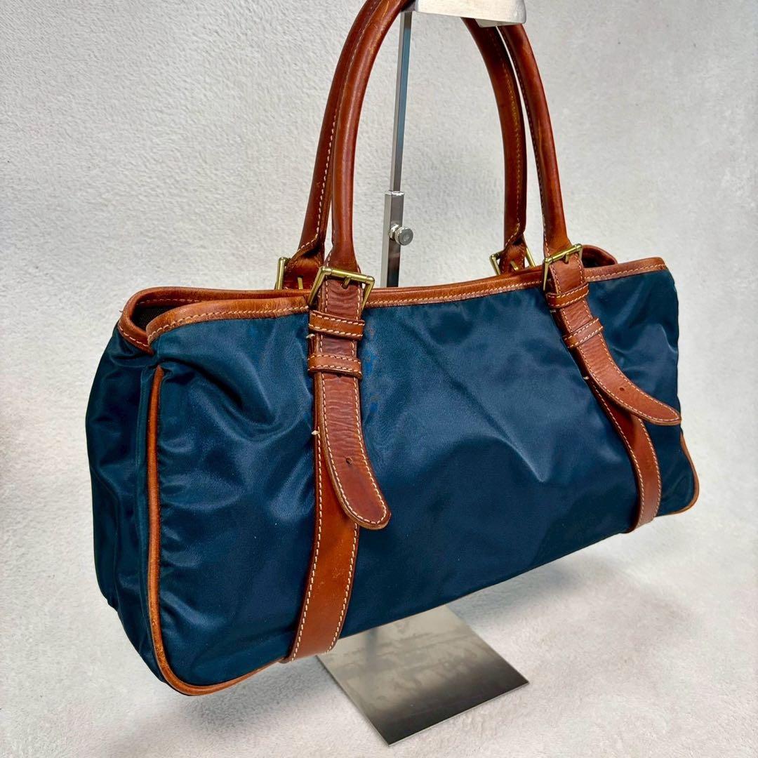 【美品✨】Felisi フェリージ　リモンタナイロン レザー トートバッグ