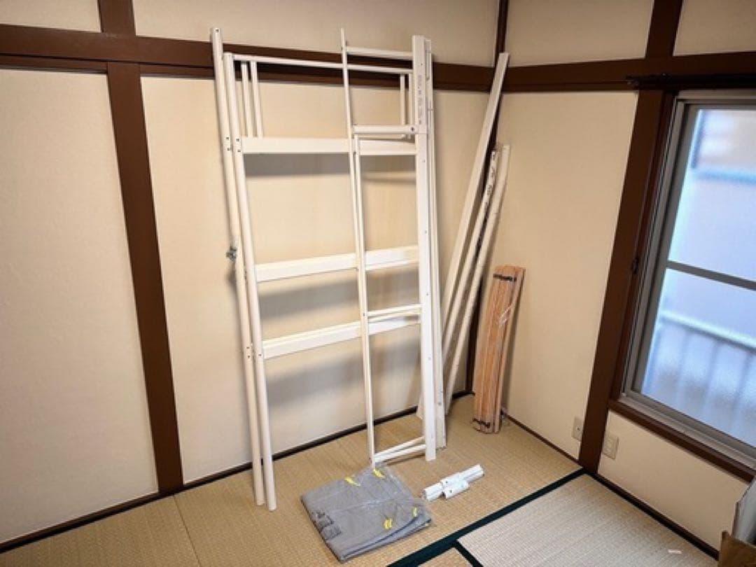 [超美品] 未使用パーツあり IKEA VITVAL ロフトベッド