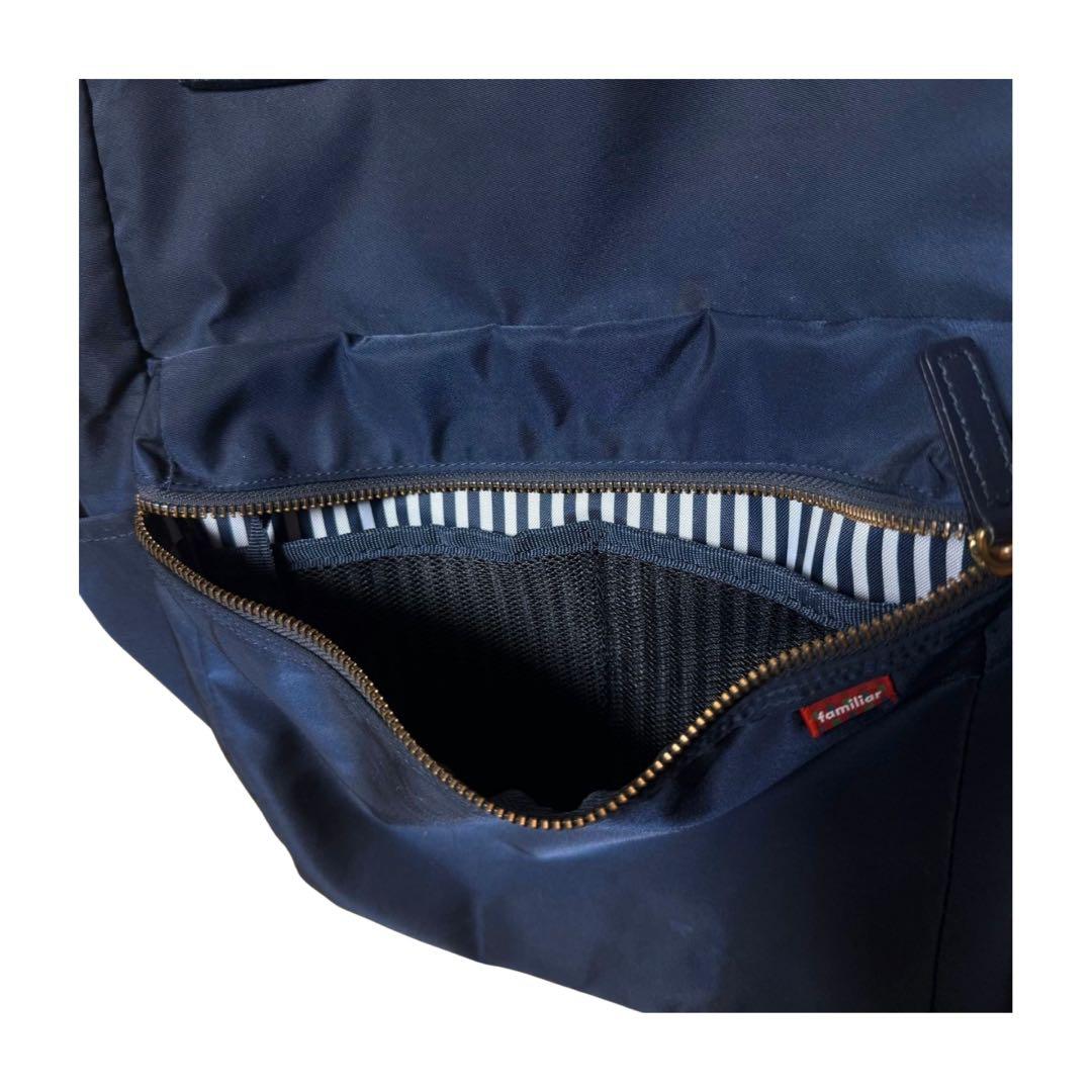 familiar マザーズリュック ネイビー トートバッグ ファミリア