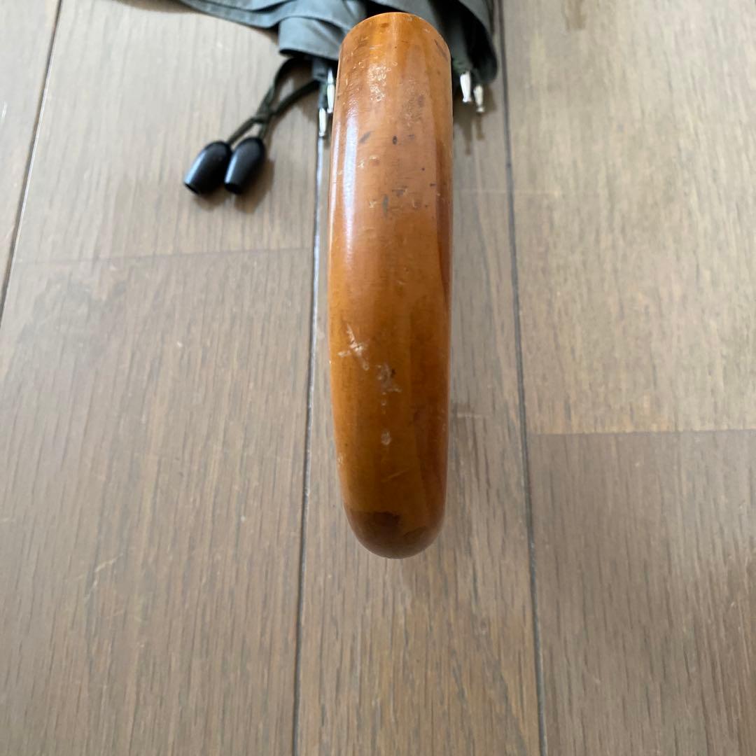 【皇室御用達】'80年代前原光榮商店 高級雨傘 中棒カーボン　モスグリーン