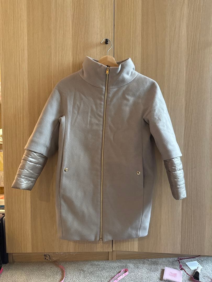 Herno サイズ10 ジップアップ ロングコート