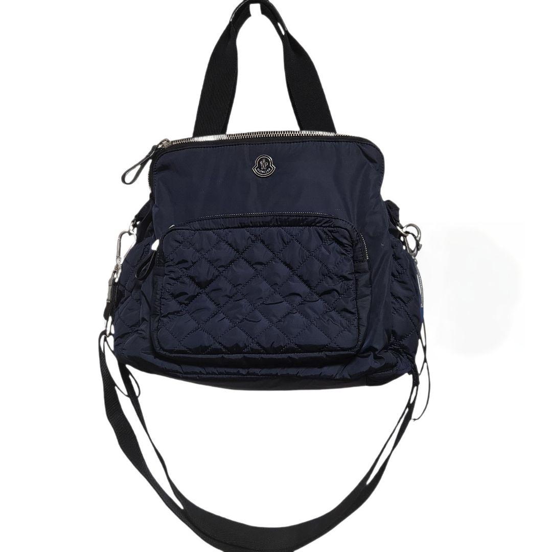 モンクレール ナイロンマザーズバッグ ネイビー