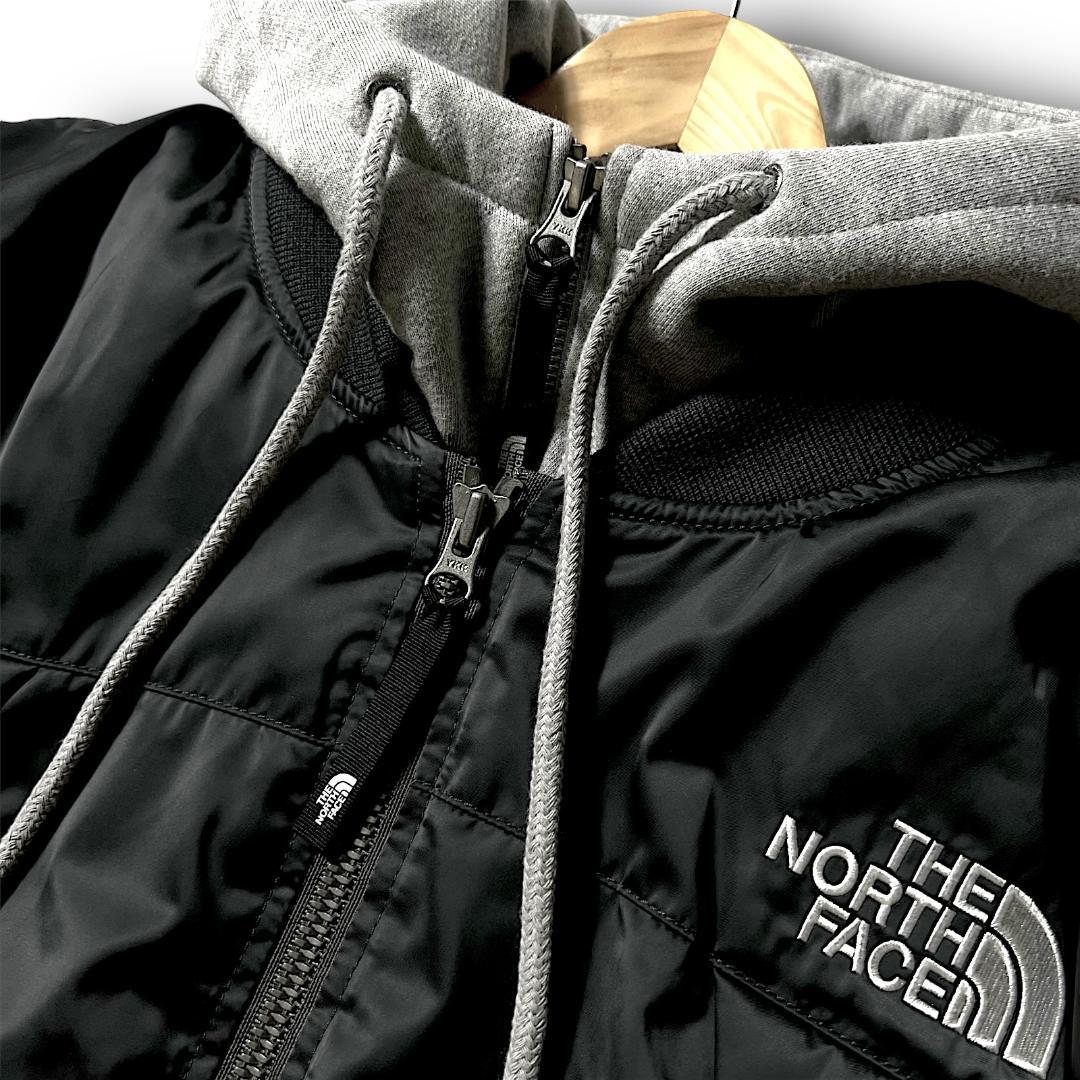 M ノースフェイス KULANE DOWN BOMBER ダウンジャケット 濃灰