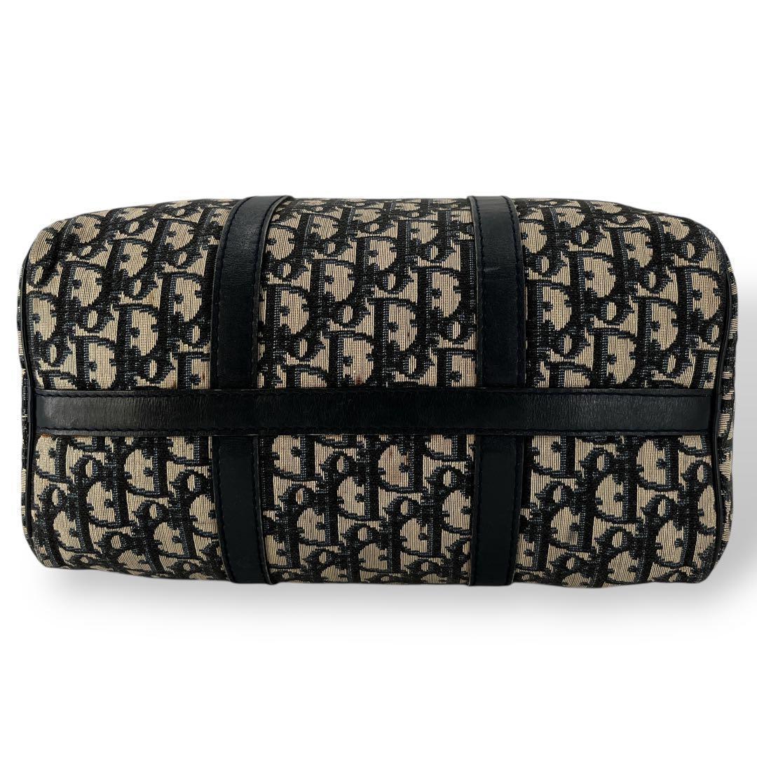 オールド　ディオール　トロッター柄　ミニボストン　ハンドバッグ　キャンバス