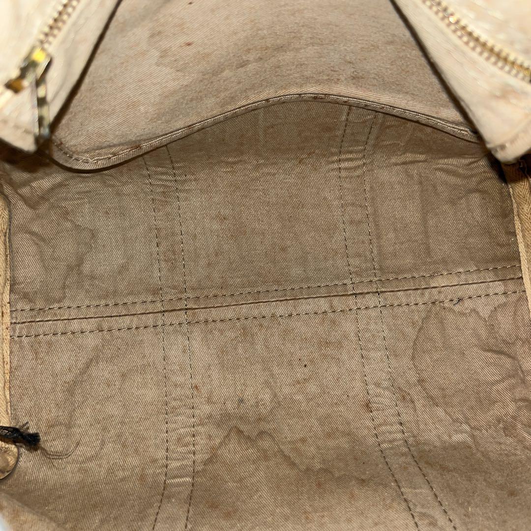 オールド　ディオール　トロッター柄　ミニボストン　ハンドバッグ　キャンバス