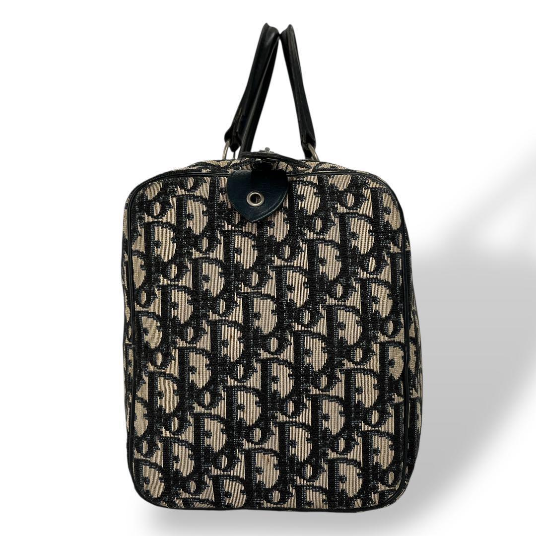 オールド　ディオール　トロッター柄　ミニボストン　ハンドバッグ　キャンバス