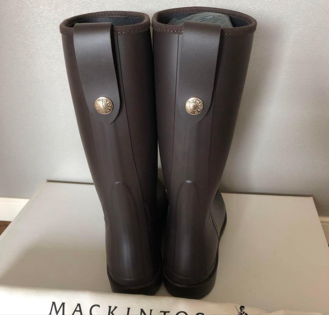 マッキントッシュ　レインブーツ　ダークブラウン　37