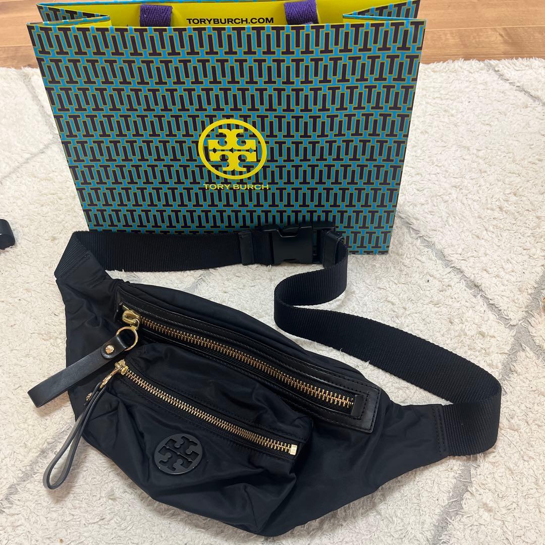 Tory Burch ブラック　ウエストポーチ