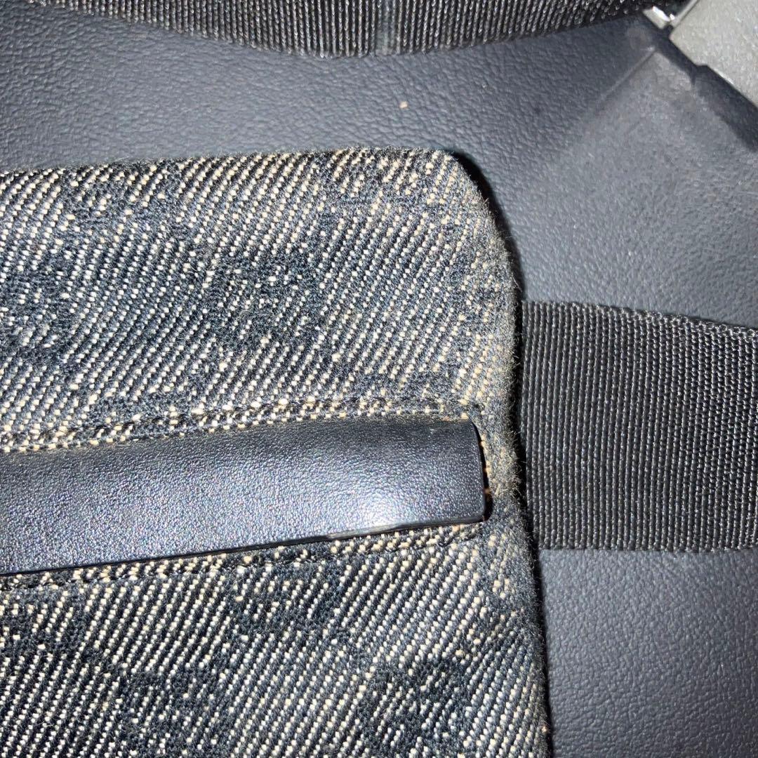 専用　良品　グッチ ボディバッグ GG キャンバス レザー ウエストポーチ