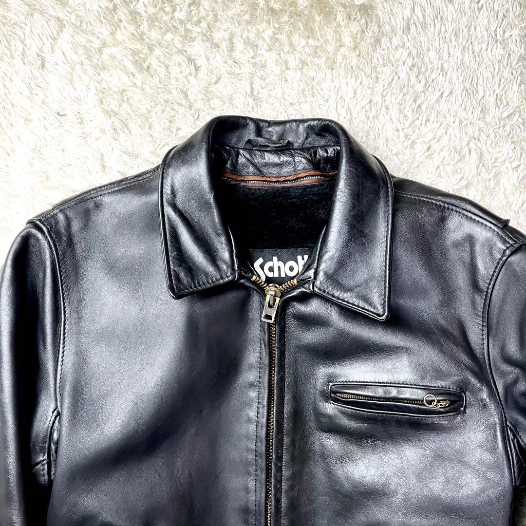 極美品/42インチ/2way✨ショット シングルライダース トラッカージャケット