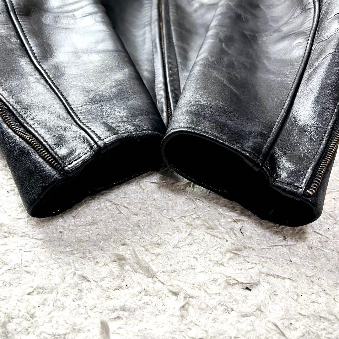 極美品/42インチ/2way✨ショット シングルライダース トラッカージャケット