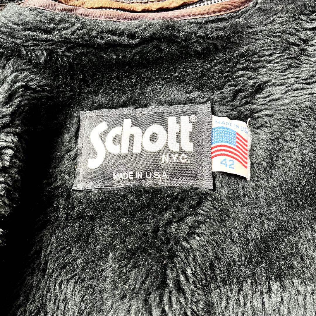 極美品/42インチ/2way✨ショット シングルライダース トラッカージャケット