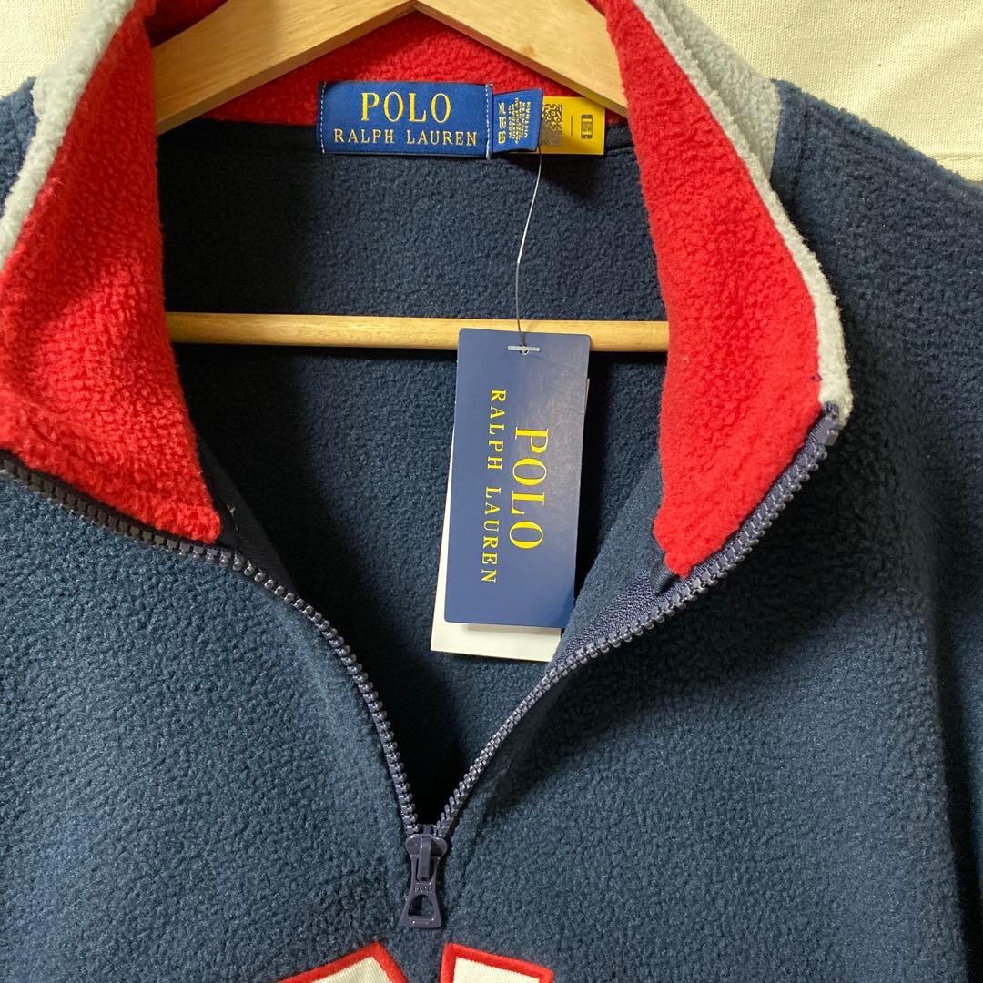 ★新品 ポロ ラルフローレン 長袖フリース ハーフジップジャケット US XL★