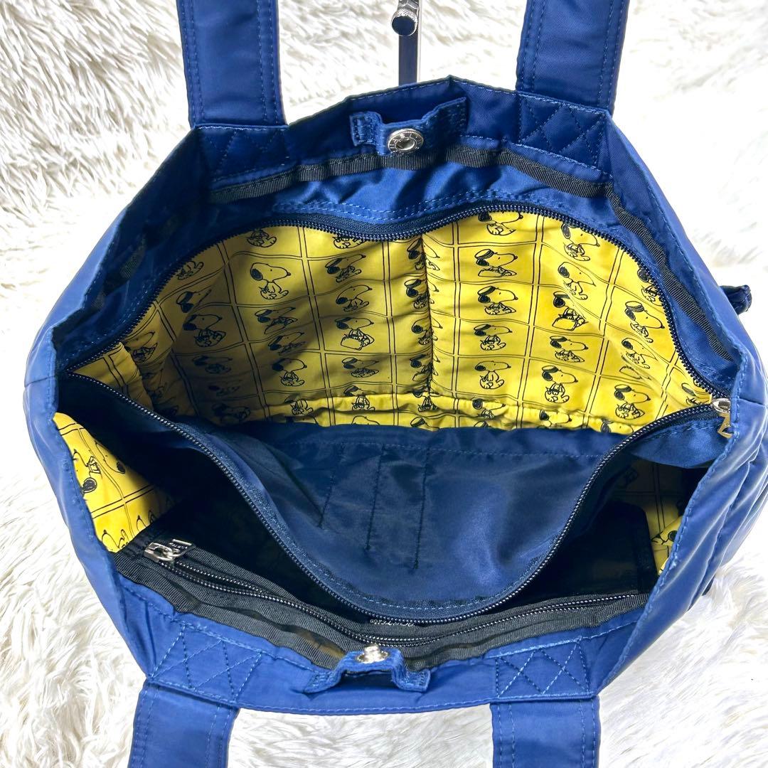 希少廃盤 ポーター スヌーピーコラボ トートバッグ ネイビー ロングハンドル