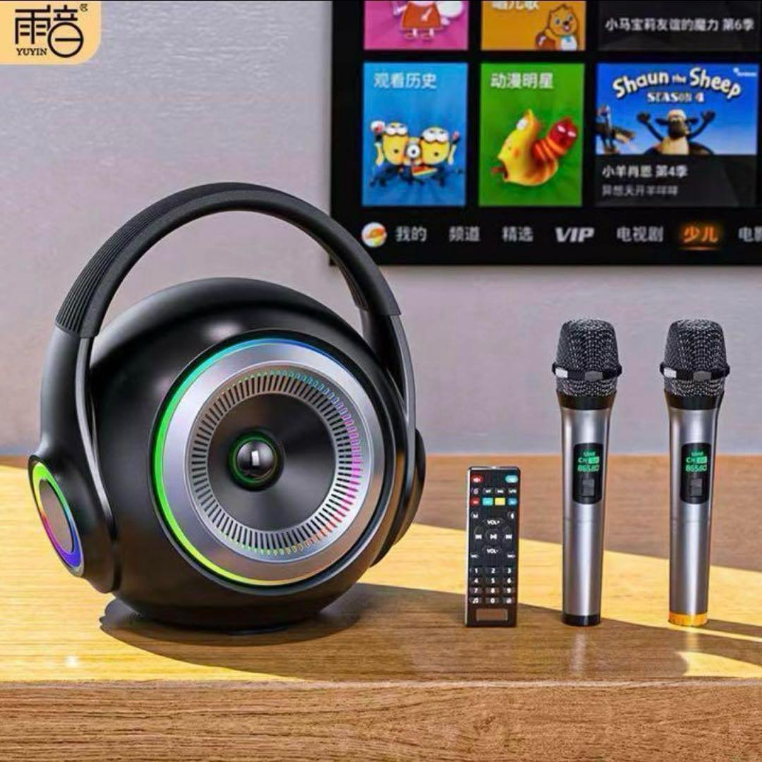 カラオケセット ポータブルワイヤレススピーカー カラオケマイク
