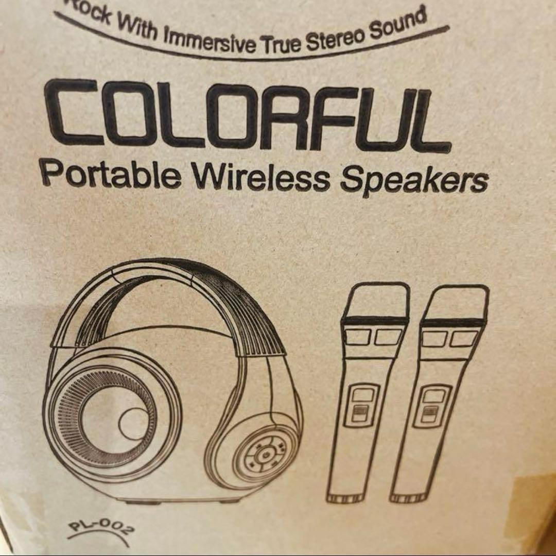 カラオケセット ポータブルワイヤレススピーカー カラオケマイク