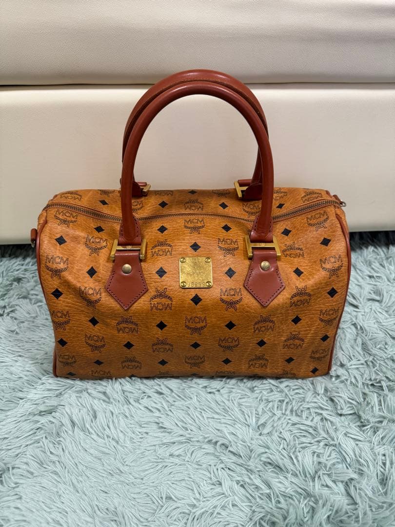 【美品】MCM/ボストンバッグ/レザー/J8959