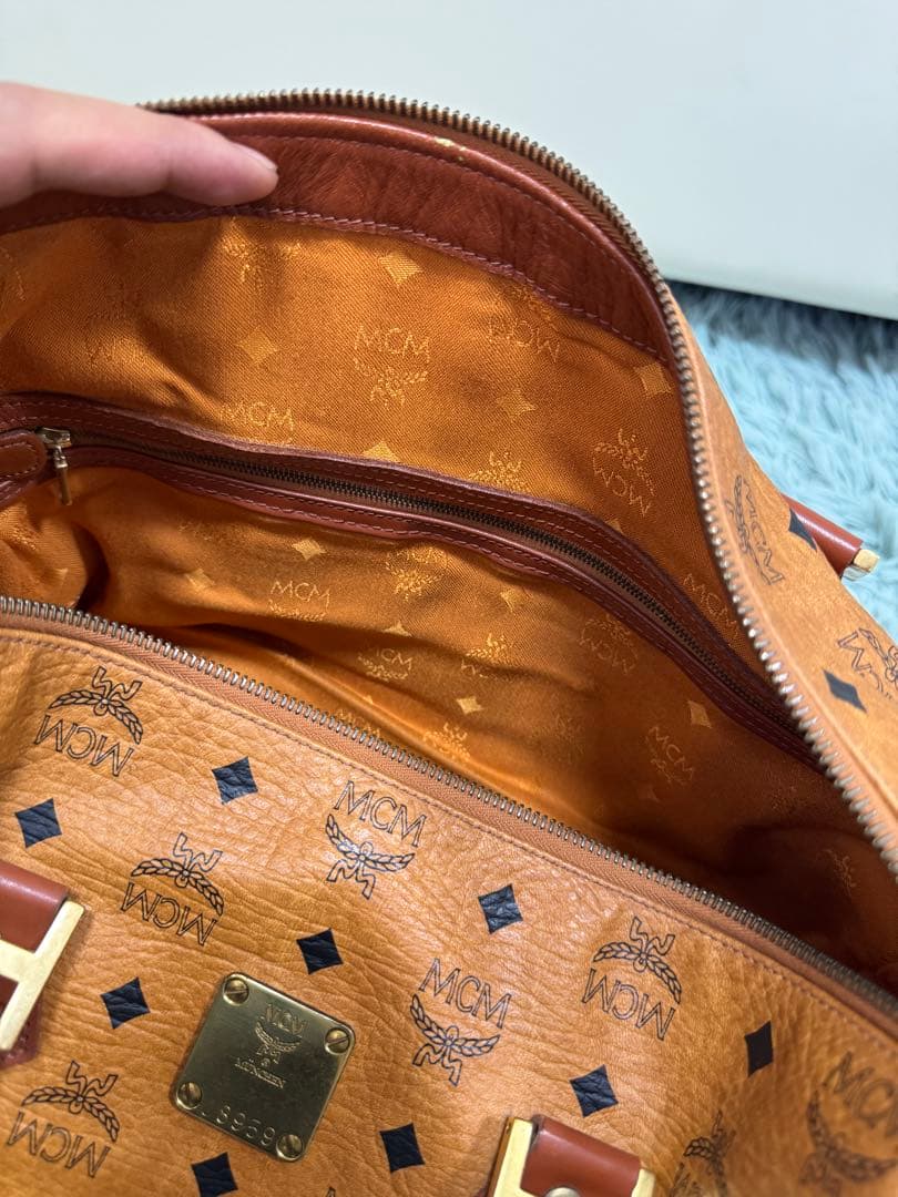 【美品】MCM/ボストンバッグ/レザー/J8959