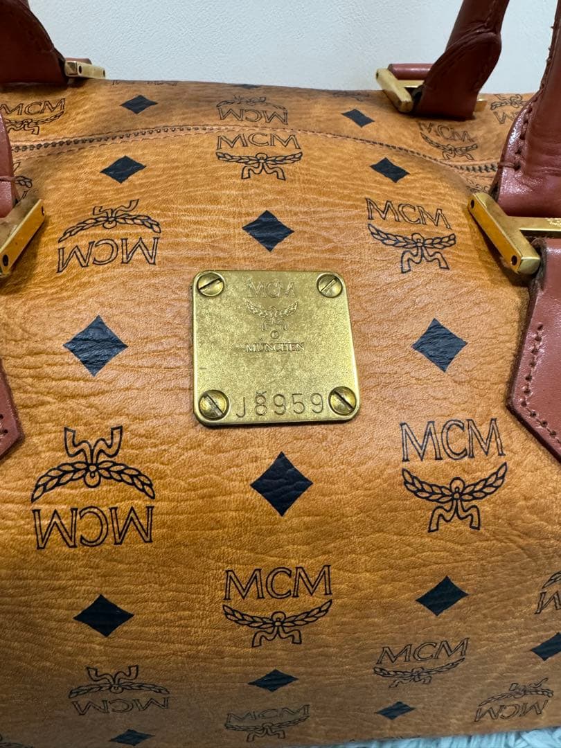 【美品】MCM/ボストンバッグ/レザー/J8959