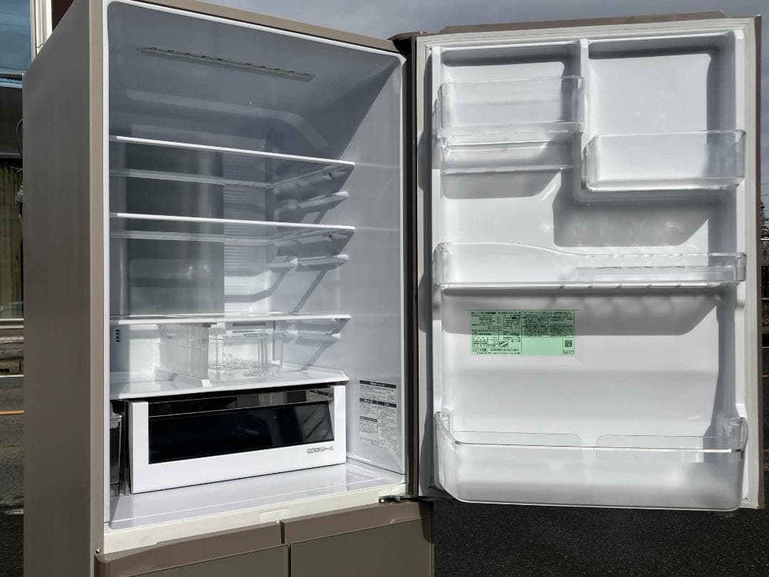 愛知岐阜/送料無料★日立　470L冷蔵庫　R-HWS47K-XN　2019年製