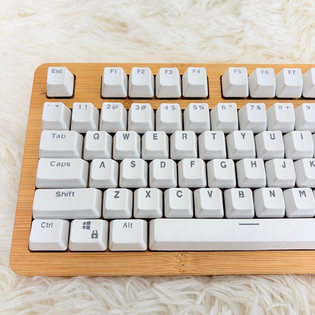 xmit keyboard 木製　ホワイト　美品