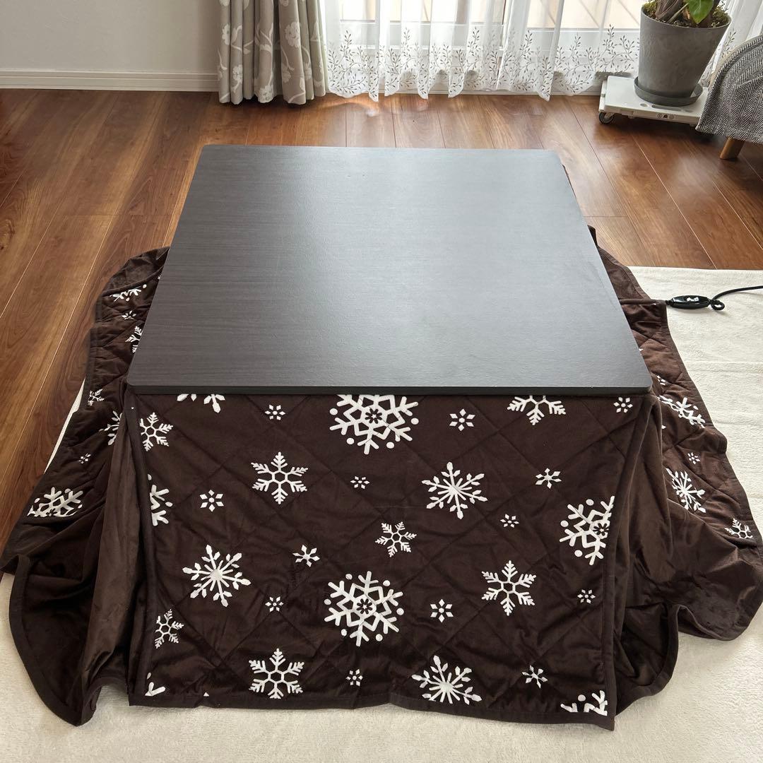雪の結晶模様 こたつテーブル