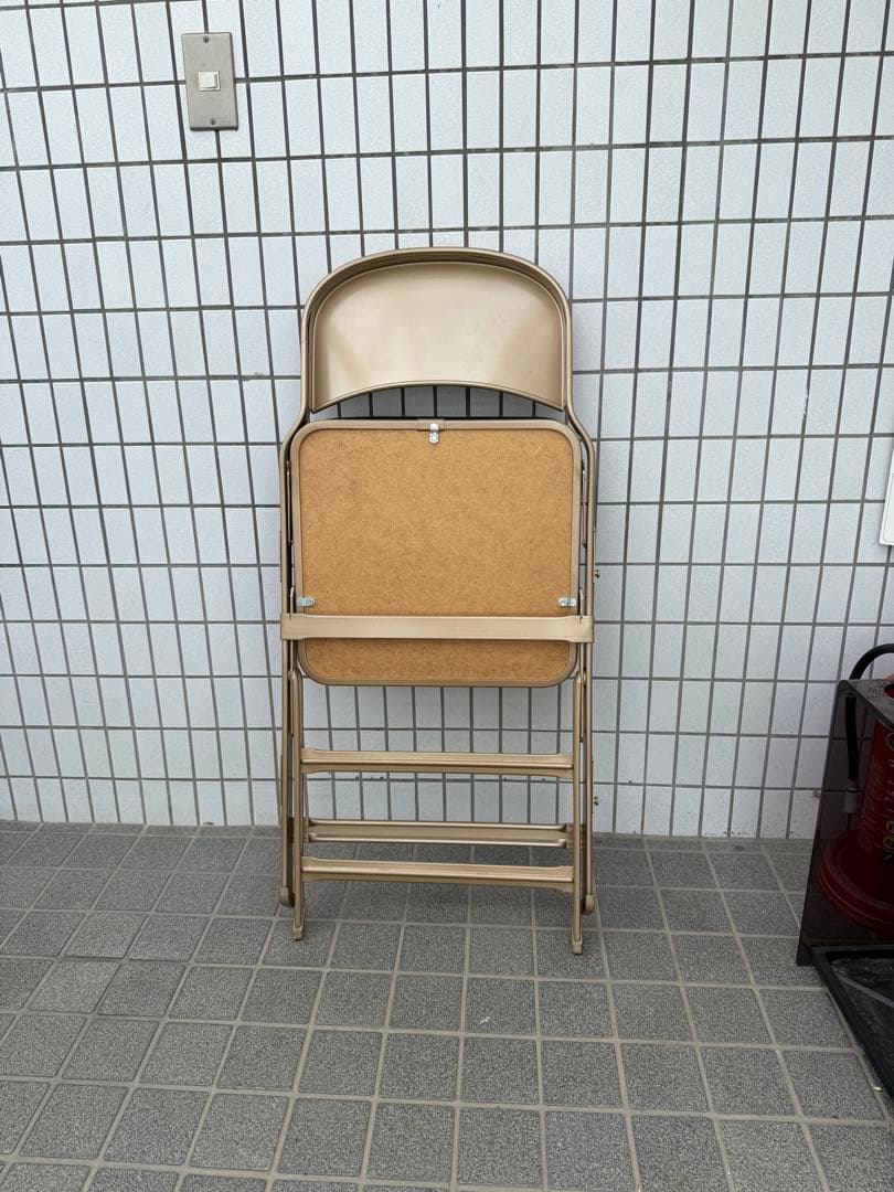 ② 【CLARIN 】フォールディングチェア 黒ゴールドP.F.S.購入