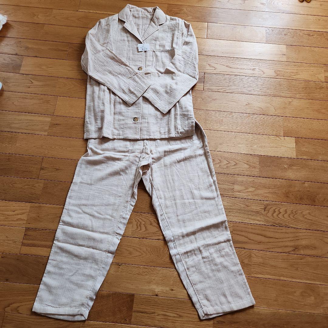 ウチノ　パジャマ　ベージュ 長袖・長ズボン