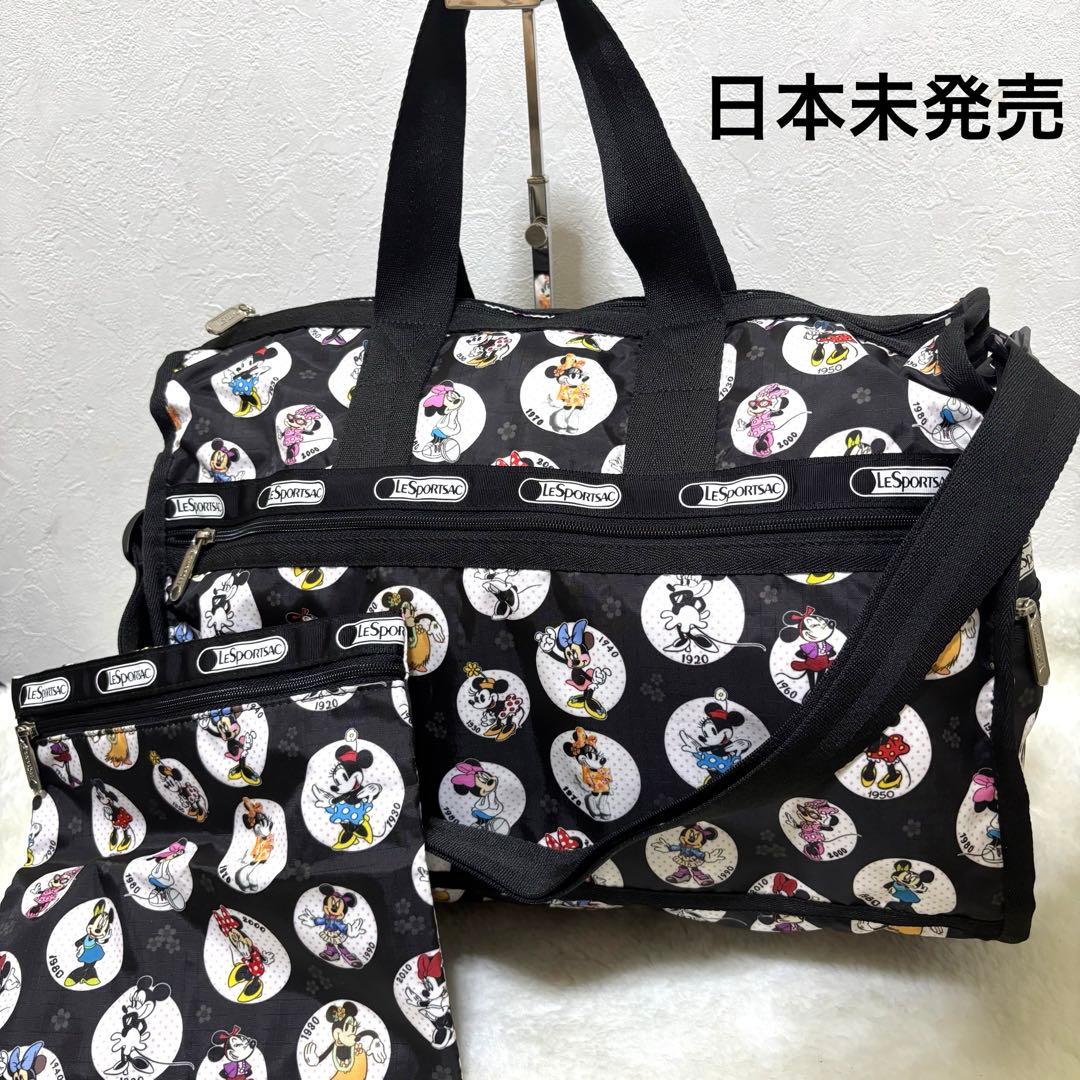 【美品 希少】限定 レスポートサック ミニーマウス 2way ボストンバッグ