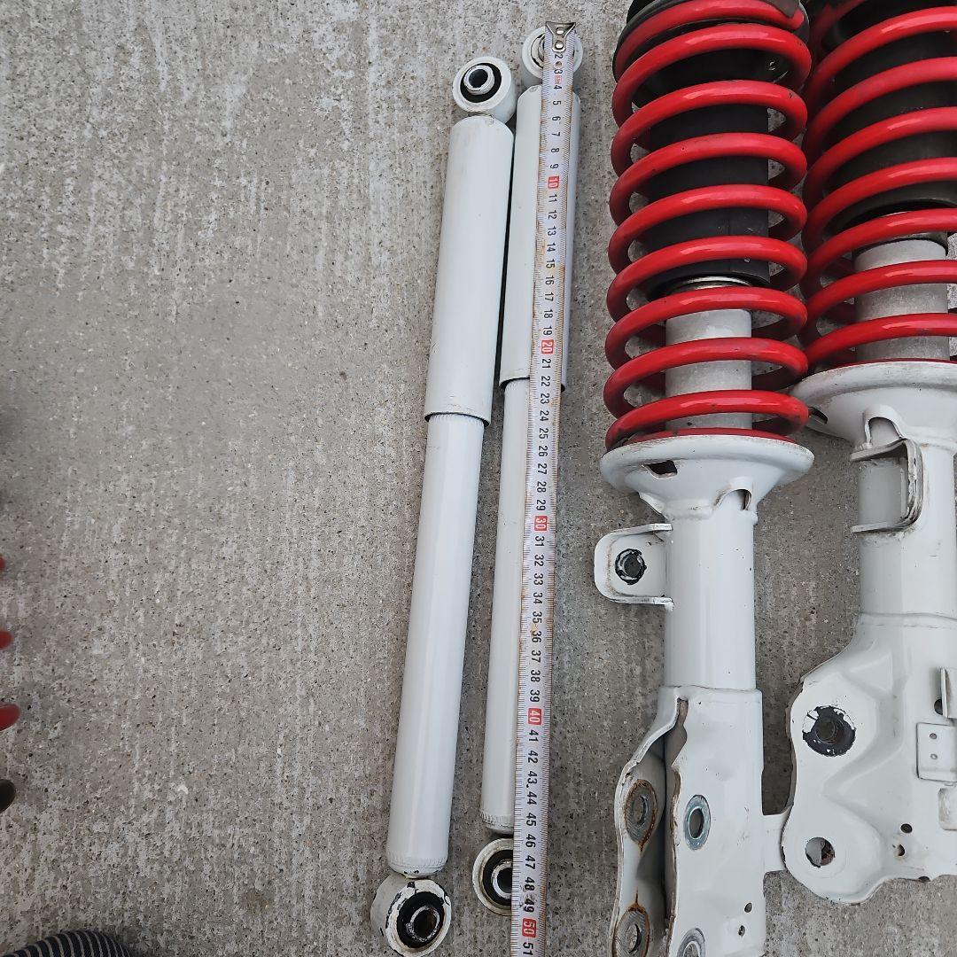 三浦 ハスラー　ハイリフトサスペンションキット 赤 4点セット