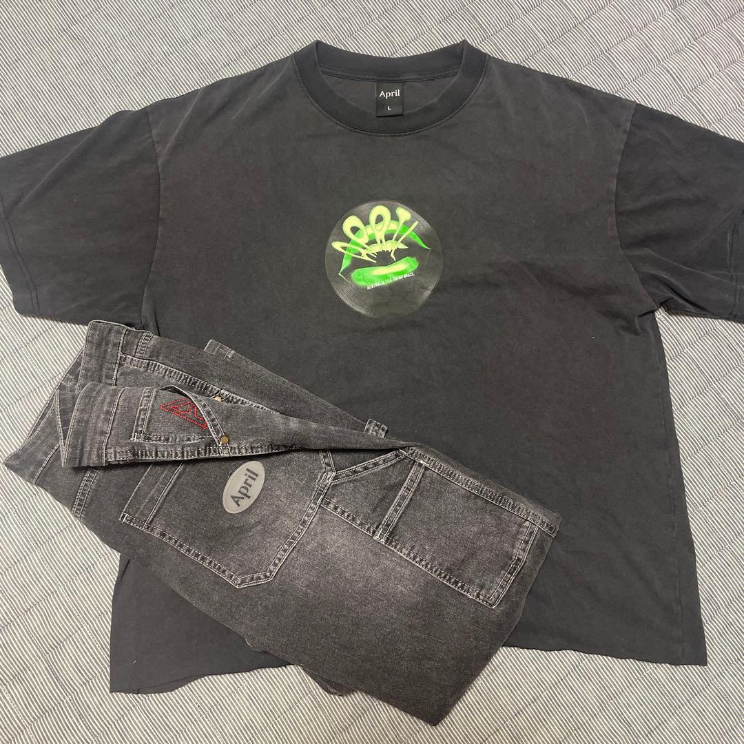 APRIL SKATEBOARDS BUGGYデニム＆Tシャツセット堀米雄斗