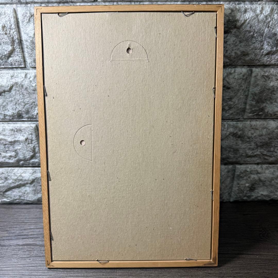 フランス チャールズ・チャップリン 木製フレーム ミラー ヴィンテージ 70s