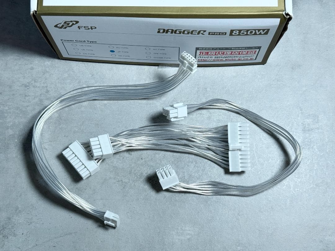 FSP DAGGER PRO 850w ATX3.0 ＋ カスタムケーブル付き